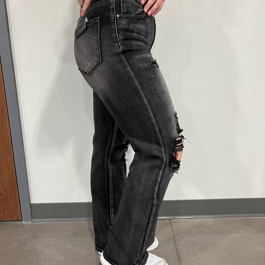 Black Straight Jeans